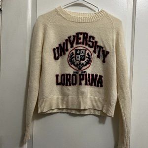 White Sweater Warm Winter XS